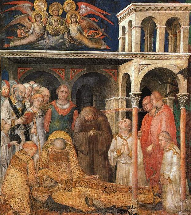Simone Martini The Death of St. Martin oil painting image